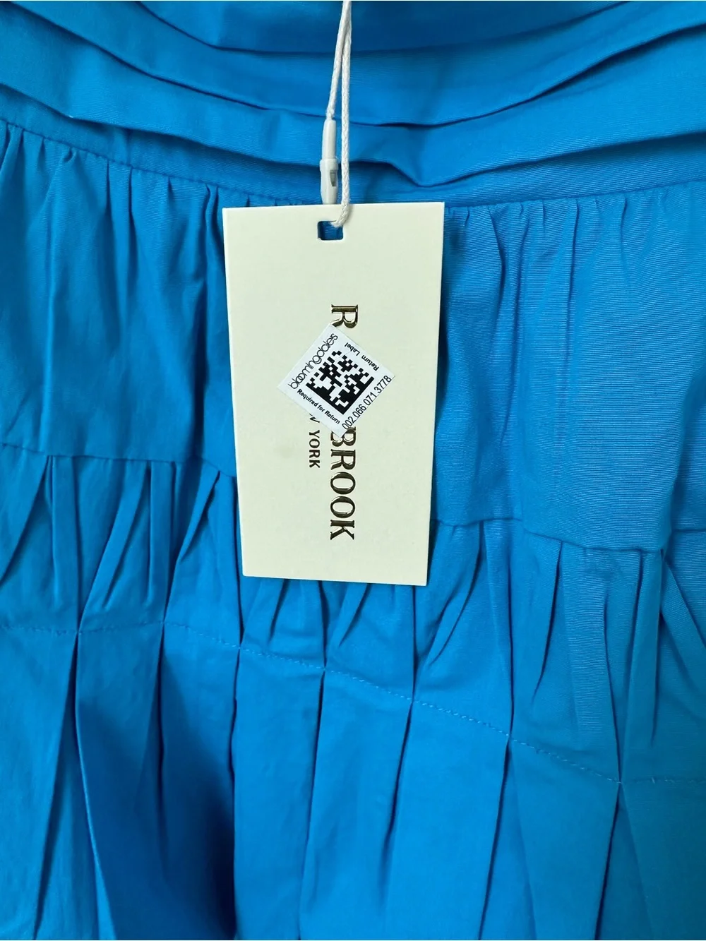 Ramy Brook Kimmy Skirt Vibrant Turquoise Tiered Skater Mini Skirt Size Medium